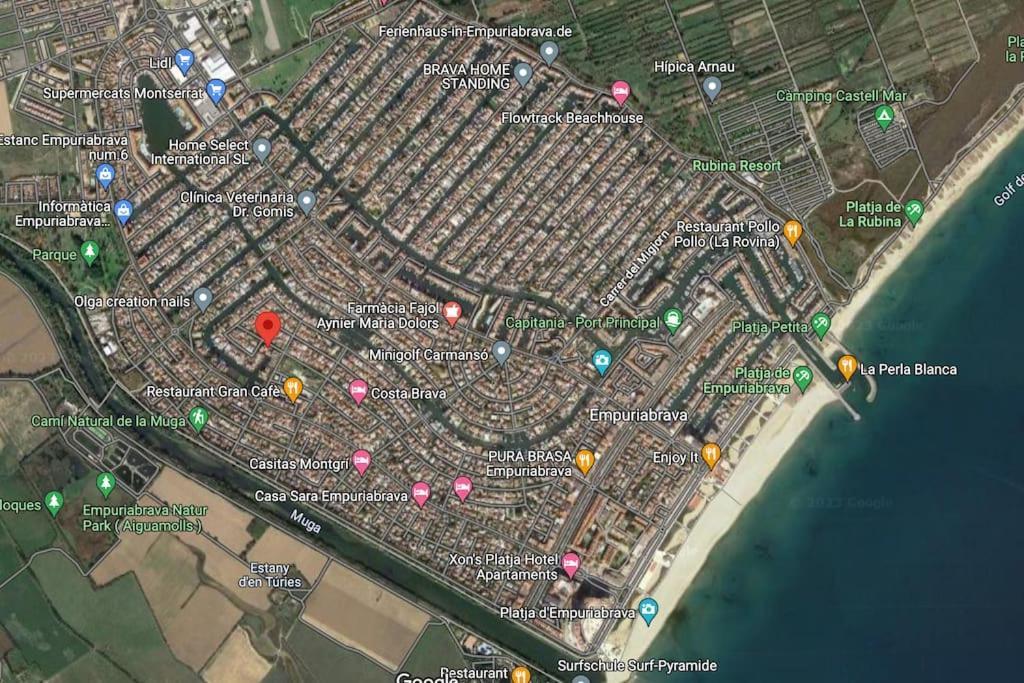 Lindo Apartamento Con Vistas Al Puerto Mistral Empuriabrava Eksteriør bilde